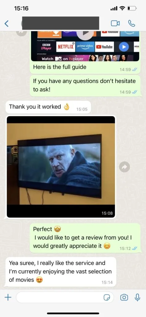 vinomtv WhatsApp Chat Support Screenshot 1