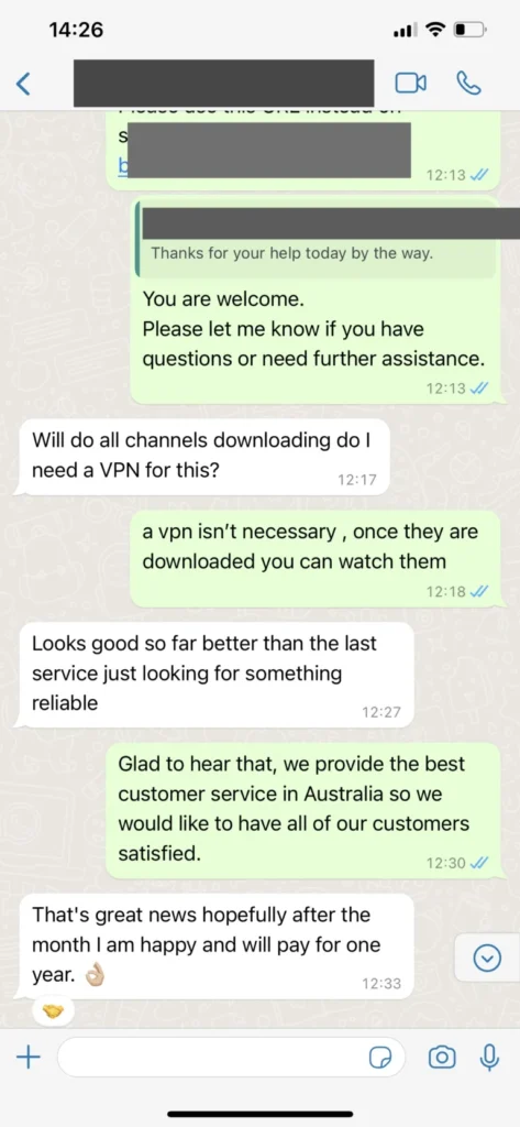vinomtv WhatsApp Chat Support Screenshot 3